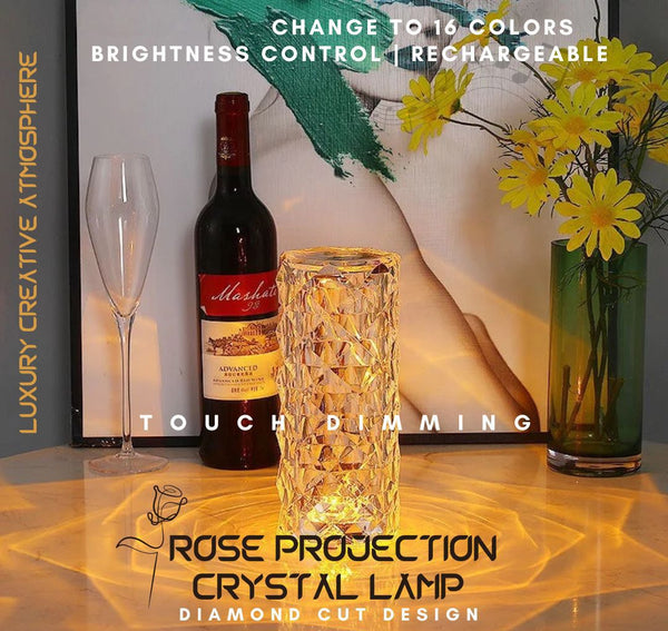 Crystal Table Lamp 16 Colors Changing RGB Touch MRzon - Amazing Gifts are Just Waiting for You!!