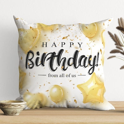 Custom Happy Birthday Cushion MRzon - Amazing Gifts are Just Waiting for You!!