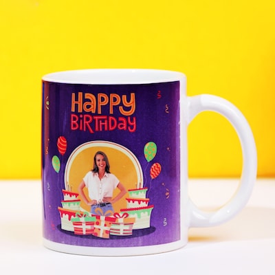 Happy Birthday Text & Picture Mug MRzon - Amazing Gifts are Just Waiting for You!!