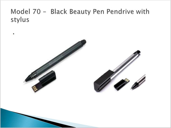 MR - Black Beauty Pen Drive With Stylus MRzon - Amazing Gifts are Just Waiting for You!!