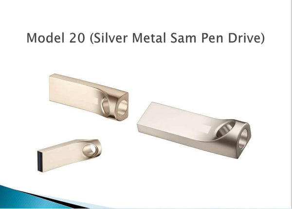 MR - Silver Metal Sam Pen Drive MRzon - Amazing Gifts are Just Waiting for You!!