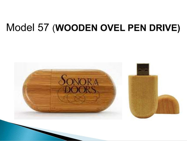 MR - Wooden Ovel Pendrive MRzon - Amazing Gifts are Just Waiting for You!!