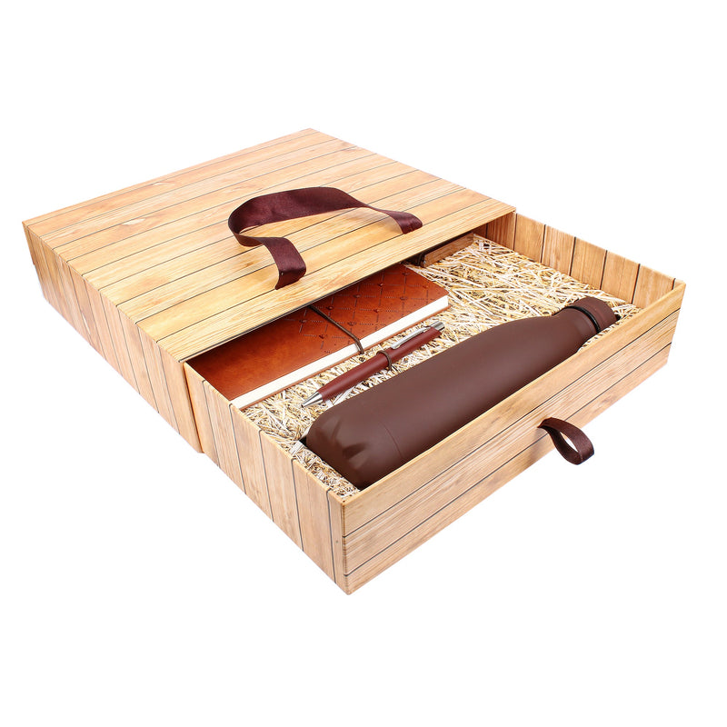 MRV- 917 4in1 V-704+pen+card holder + flask Brown wood box MRzon - Amazing Gifts are Just Waiting for You!!