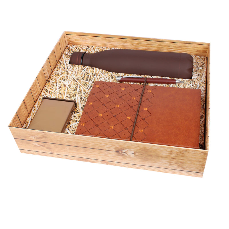 MRV- 917 4in1 V-704+pen+card holder + flask Brown wood box MRzon - Amazing Gifts are Just Waiting for You!!