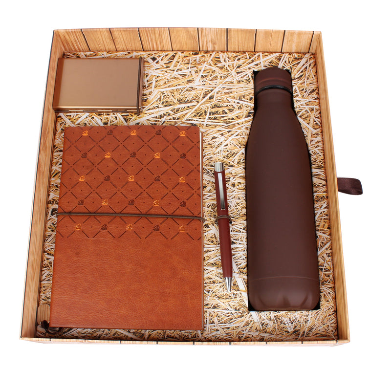 MRV- 917 4in1 V-704+pen+card holder + flask Brown wood box MRzon - Amazing Gifts are Just Waiting for You!!