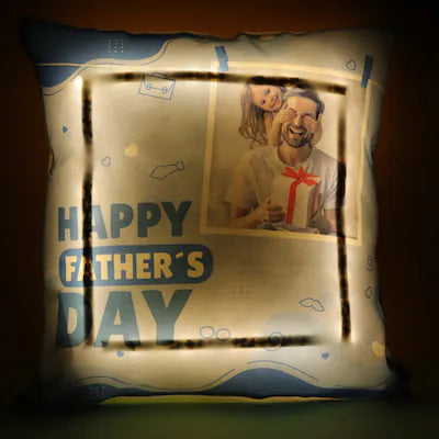 Personalized Father's Day Cushion with Led MRzon - Amazing Gifts are Just Waiting for You!!