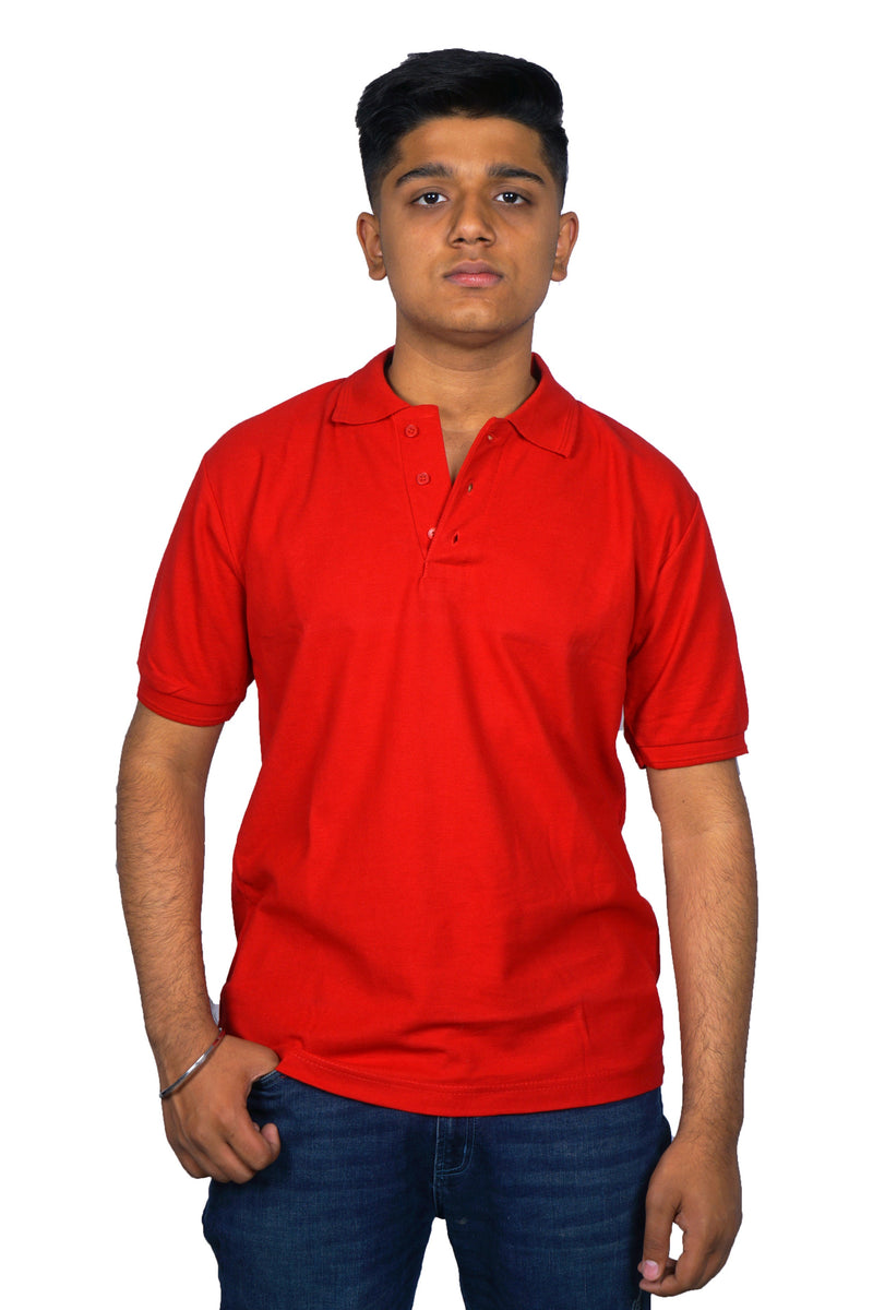 Plain Collared Neck T-Shirts MRzon - Amazing Gifts are Just Waiting for You!!